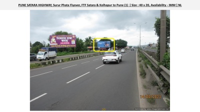 PUNE SATARA HIGHWAY, Surur Phata Flyover, FTF Satara & Kolhapur to Pune (1)  40ft x 20ft