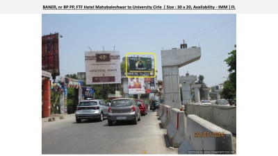 BANER, nr BP PP, FTF Hotel Mahabaleshwar to University Cirle  30ft x 20ft