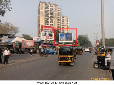 Vashi Sector 17, Next to Reliance Jewels Vashi Towards Shivaji Chowk LHS  30ft x 20ft