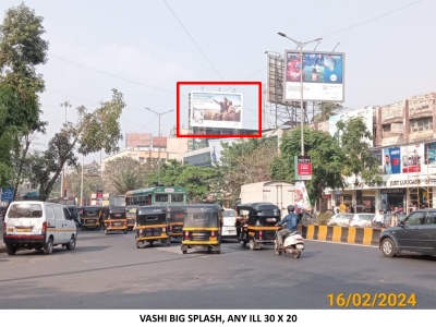 Vashi Big Splash, Shivaji Chowk, Sector-17, Vashi   30ft x 20ft